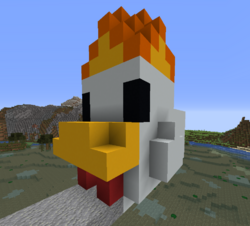 The Flaming Chicken, in all of its glory.